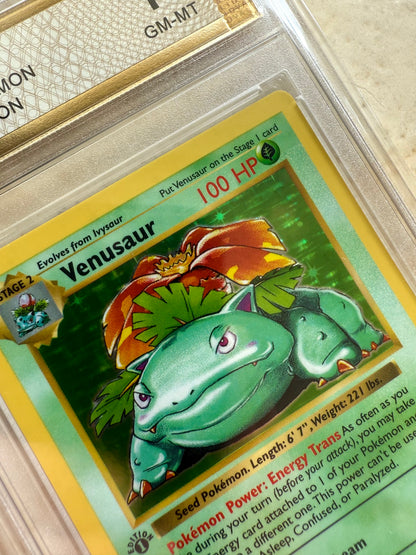 VENUSAUR 1ST EDITION PGC 10 BASE 1999 HOLO POKEMON PSA 15/102 SHADOWLESS WOW!