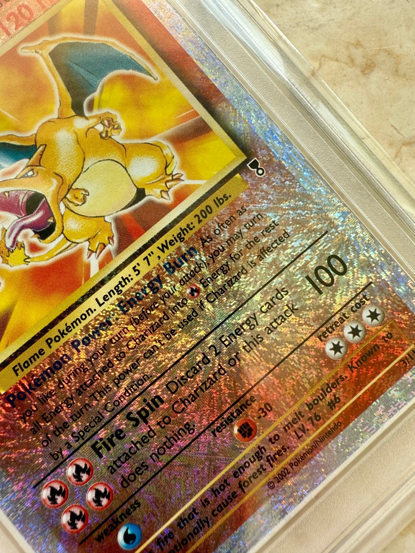 CHARIZARD 10 LEGENDARY COLLECTION REVERSE HOLO PGC BASE PSA POKEMON 3/110 GEM!