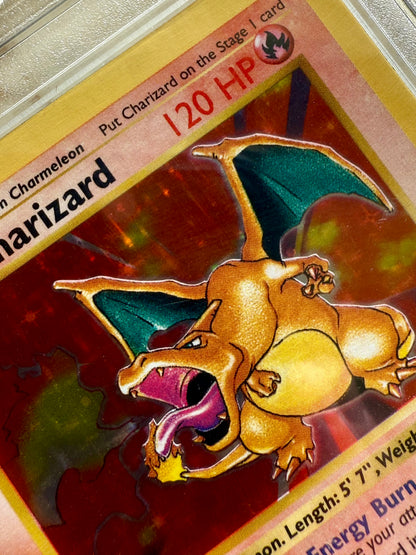 CHARIZARD SHADOWLESS 7 BASE 1999 HOLO PGC POKEMON PSA 4/102 CARD GEM MINT #2