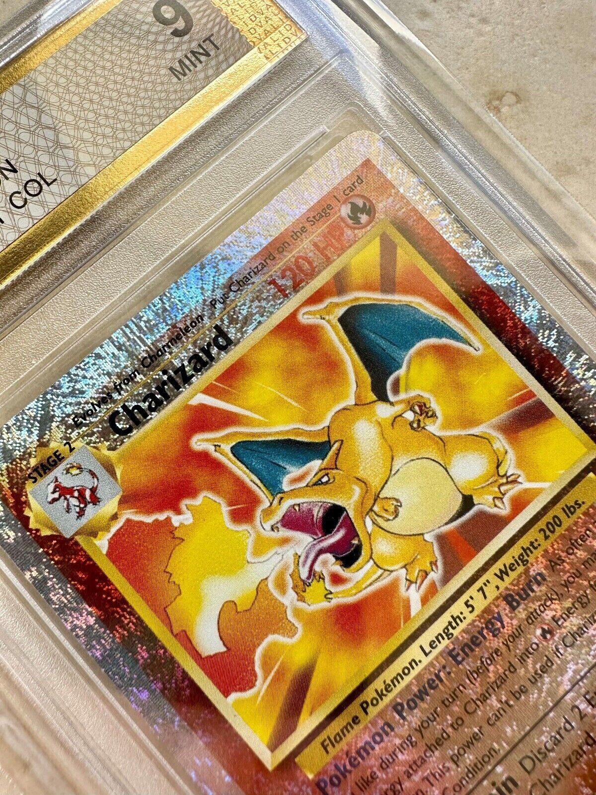 CHARIZARD LEGENDARY COLLECTION REVERSE HOLO PGC 9 BASE PSA POKEMON 3/110 MINT