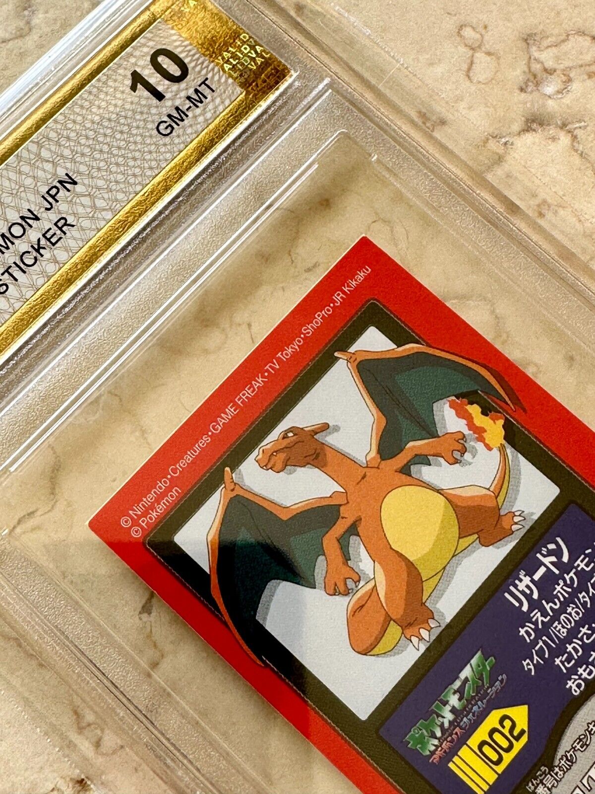 CHARIZARD 2004 BANDAI PGC 10 STICKER 006 002 PSA JAPANESE POKEMON BASE GEM MINT