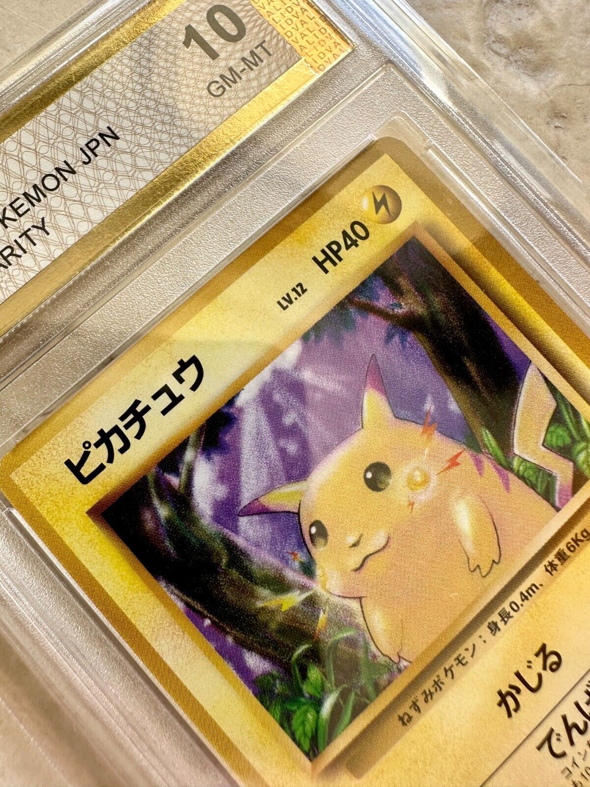 PIKACHU NO RARITY 1ST EDITION 1996 BASE PGC 10 025 PSA JAPANESE POKEMON GEM MINT