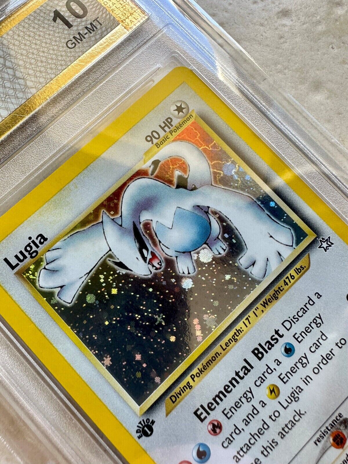 RARE ERROR LUGIA 1ST EDITION NEO GENESIS PGC 10 BASE HOLO PSA 2000 POKEMON 9/111