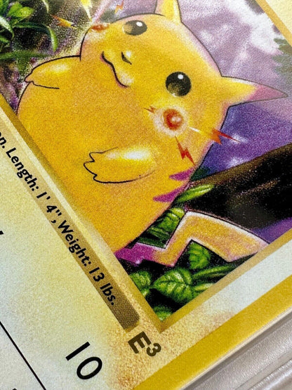 PIKACHU E3 GOLD SHADOWLESS RED CHEEKS PGC 10 1999 BASE POKEMON 58/102 1ST MINT