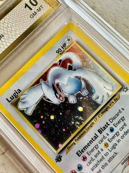 LUGIA 1ST EDITION OC ERROR NEO GENESIS PGC 10 HOLO PSA 2000 POKEMON 9/111 SWIRL