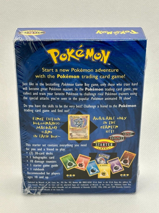 TIGHT SEAL SHADOWLESS STARTER DECK POKEMON 1999 BASE GOLD STRIP PSA THEME 1ST