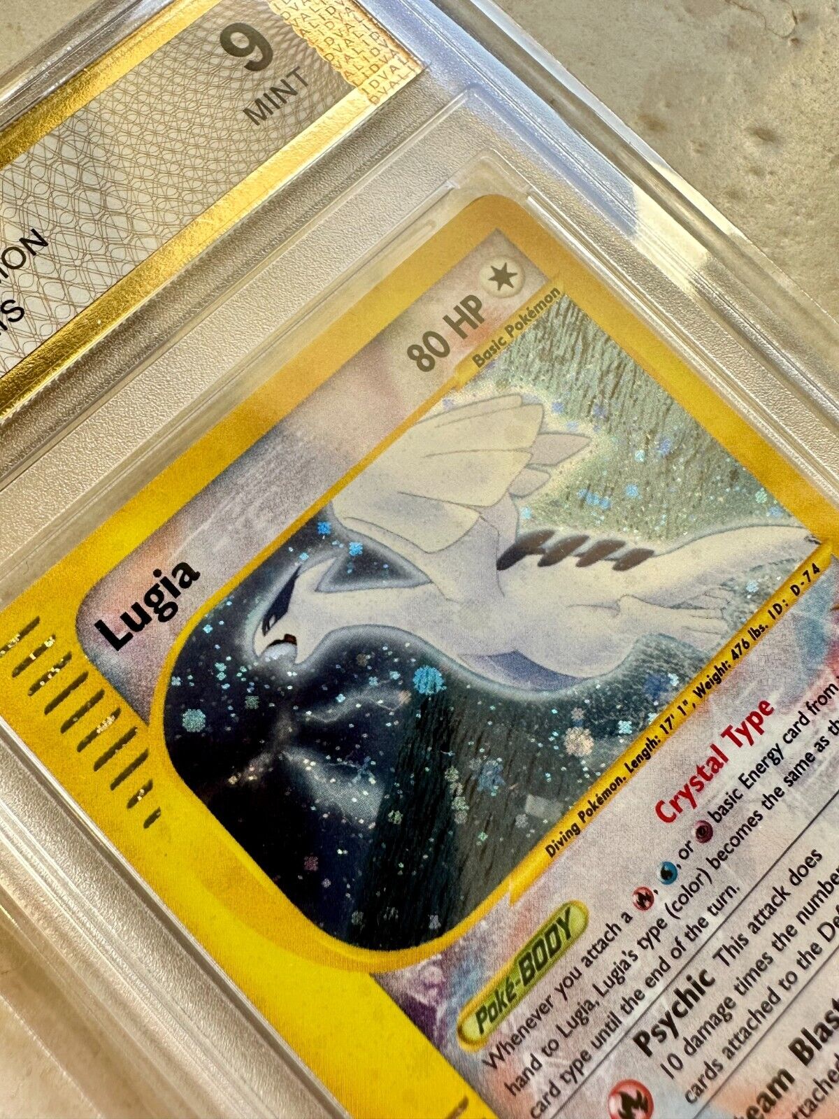 LUGIA AQUAPOLIS PGC 9 SR HOLO PSA POKEMON 149/147 MINT 2003 SECRET RARE CRYSTAL