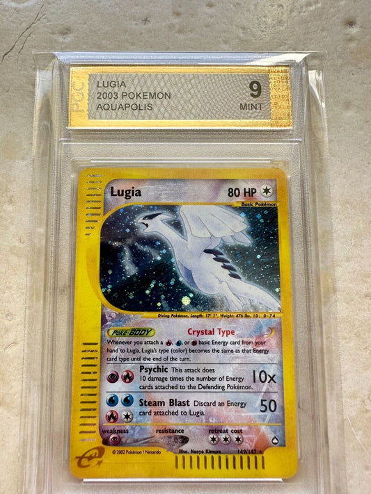 LUGIA AQUAPOLIS PGC 9 SR HOLO PSA POKEMON 149/147 MINT 2003 SECRET RARE CRYSTAL