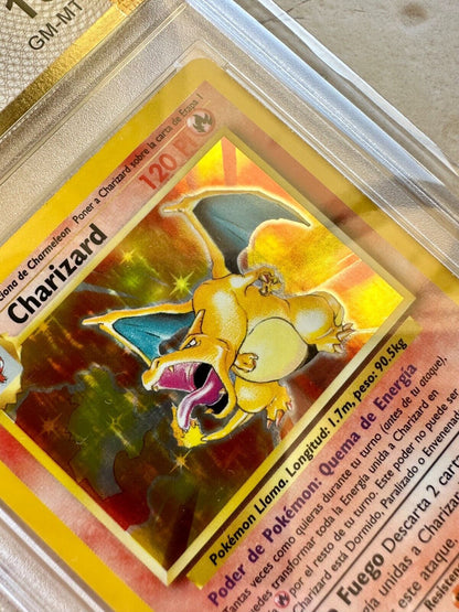 CHARIZARD 10 SPANISH BASE 1999 HOLO PGC POKEMON PSA 4/102 CARD GEM MINT #2